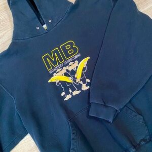 VINTAGE Money Business Hoodie Mens XL Men In Black Movie Parody Humor Funny VTG